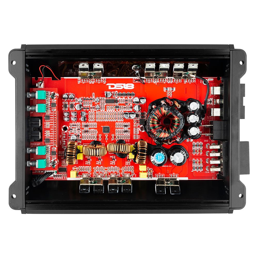 ZR 4-Channel Class D Amplifier 4 x 150 Watts Rms @ 4-ohm DS18