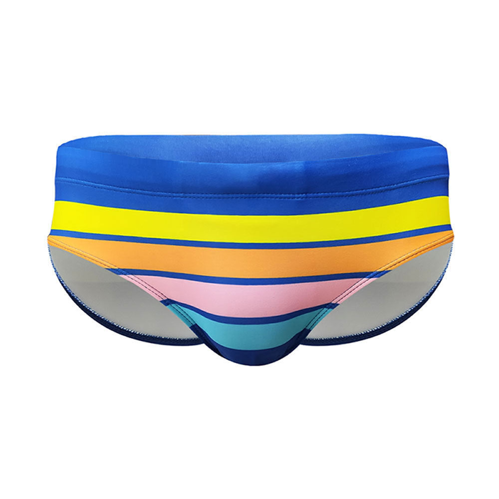 Multi-color Stripe Trendy Print Holiday Briefs