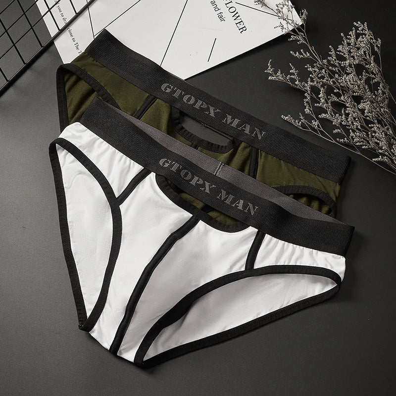 Men's Low Waist Skylight Sexy Briefs