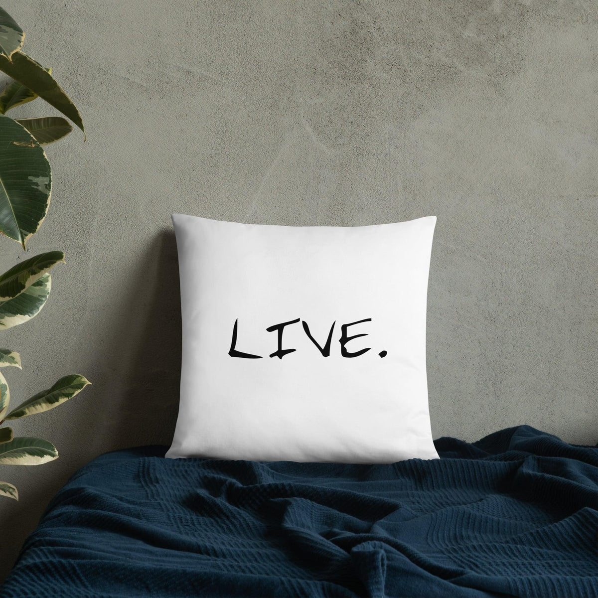 Live white Pillow