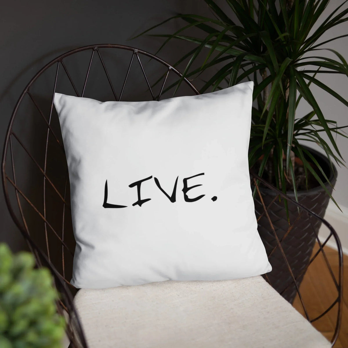 Live white Pillow