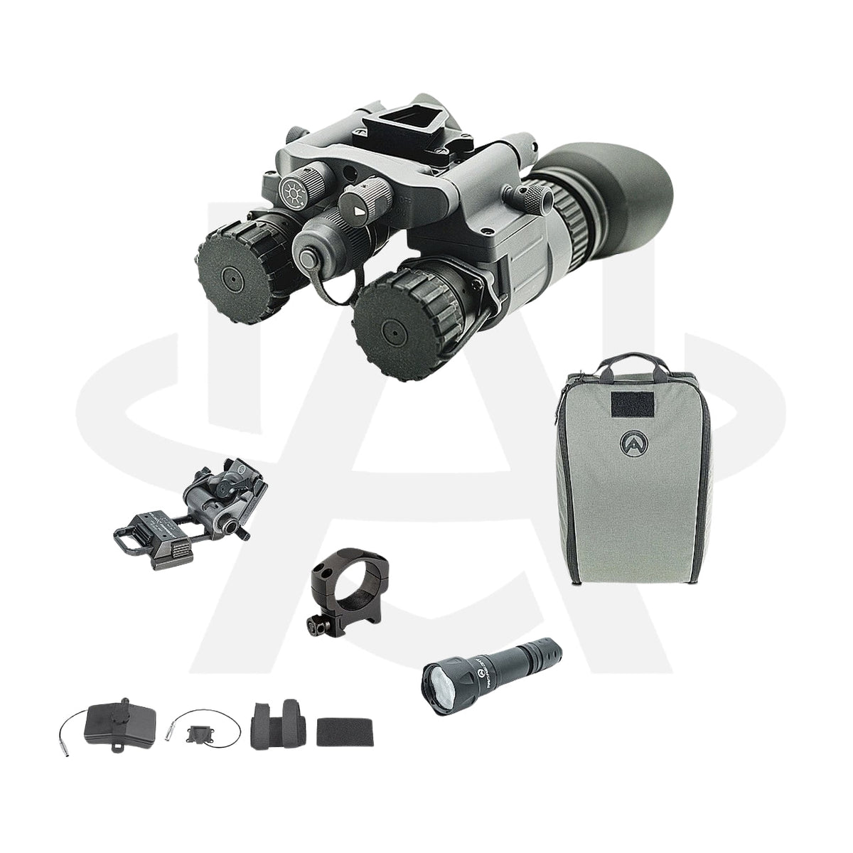 Armasight BNVD-40: 1600+ FOM Gen 3 White Phosphor with Wilcox G95 Mount & IR Illuminator Atomic Defense