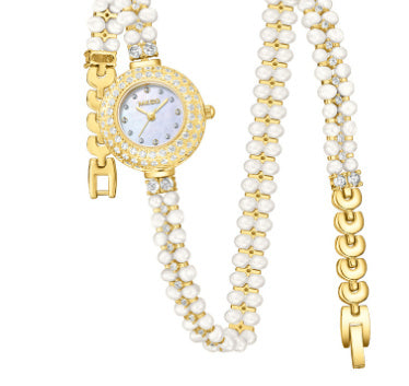 Women's Freshwater Pearl Diamond Watch