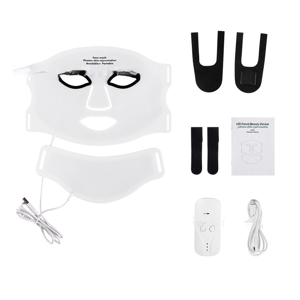 Silicone Facial Mask Rechargeable LED Photon Rejuvenation