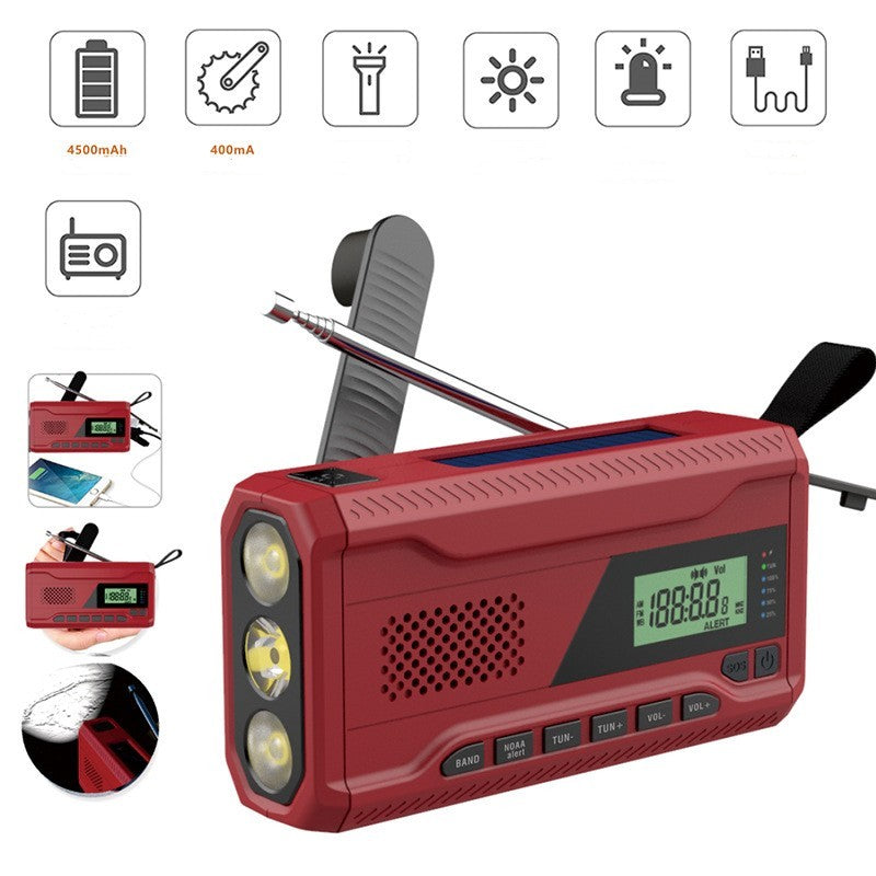 Solar Hand Crank Emergency Radio with Light