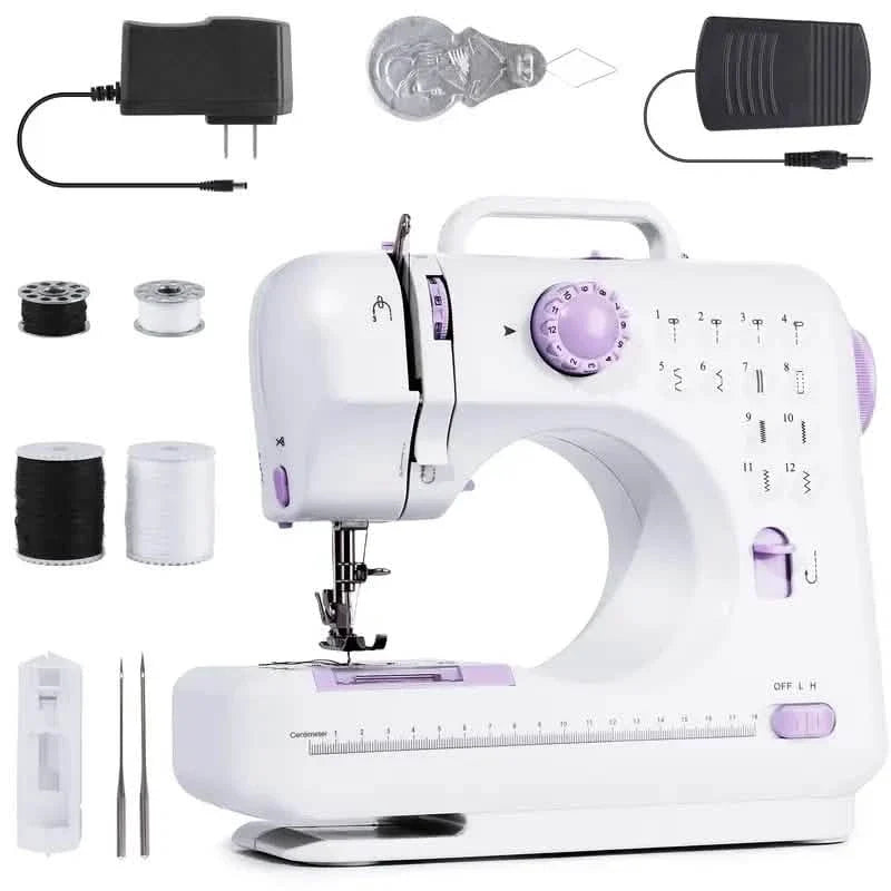 Pro Portable Electric Sewing Machine – 12 Stitches, Adjustable Speed, Multifunctional