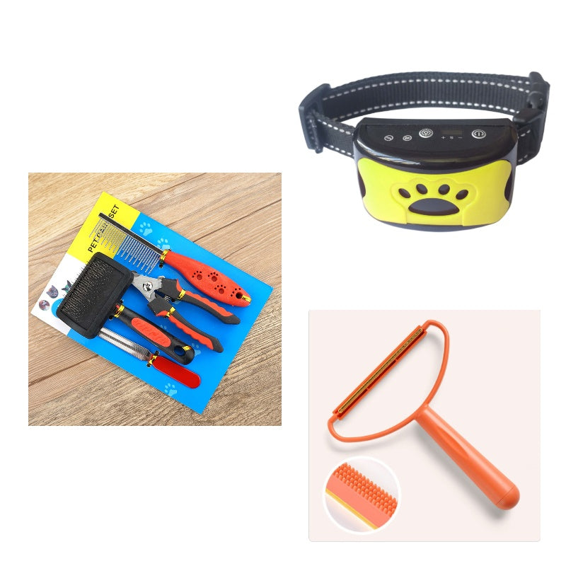 Dog Training Collar Waterproof Electric Pet Remote Control Rechargeable Dogs Trainer Bark Arrester With Shock Vibration Sound My Store