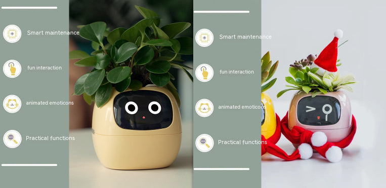 Smart AI Planter with Expressions and Sensors
