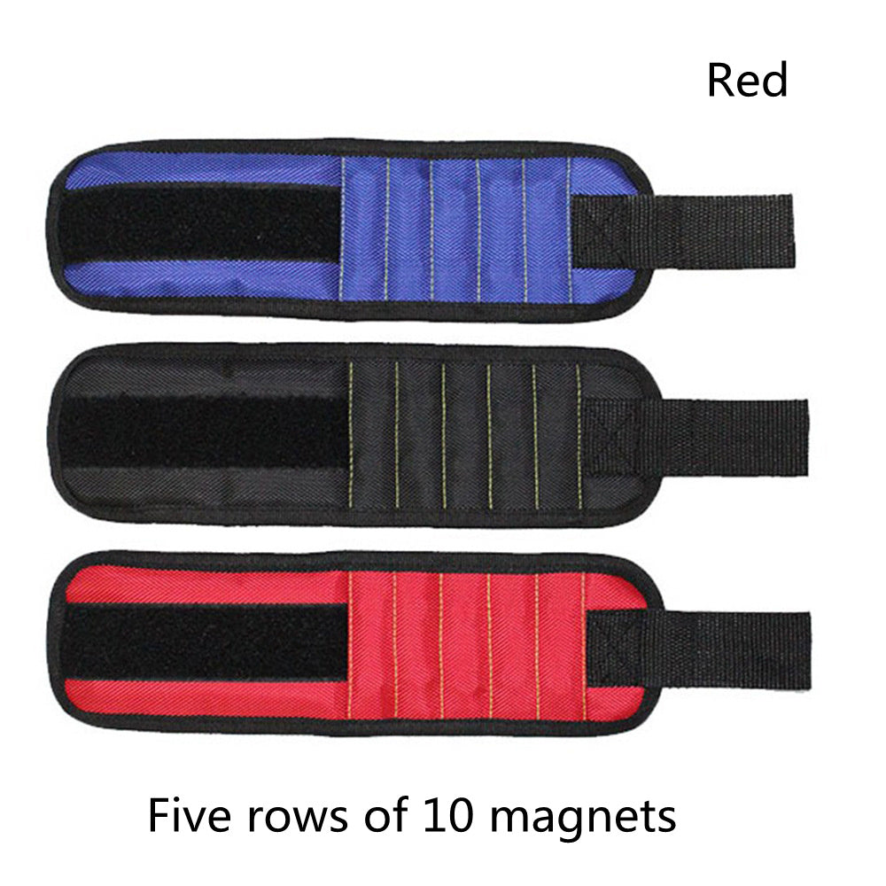 Fifteen Compartment Magnetic Wristband Tool Holder