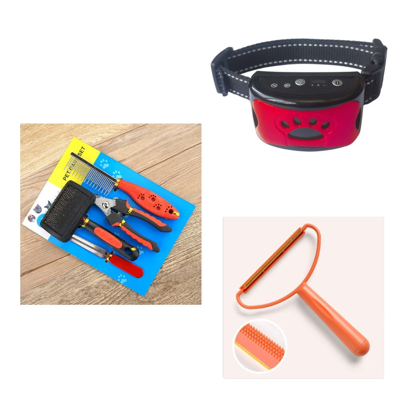 Dog Training Collar Waterproof Electric Pet Remote Control Rechargeable Dogs Trainer Bark Arrester With Shock Vibration Sound My Store