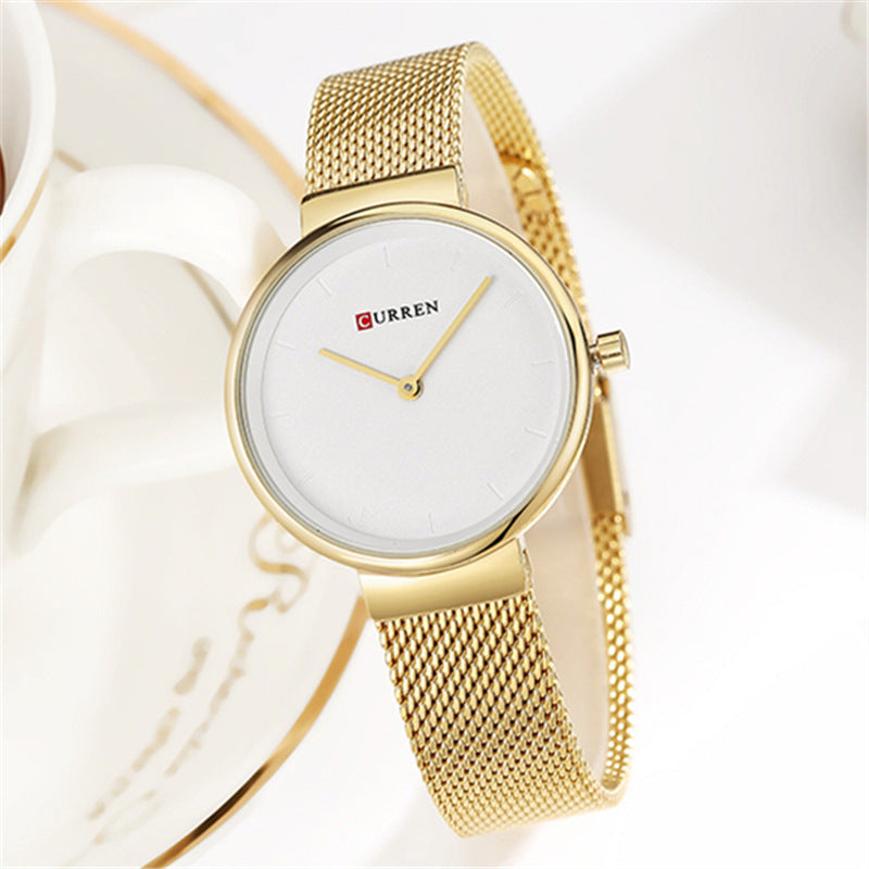 Women's Mesh Belt Quartz Watch