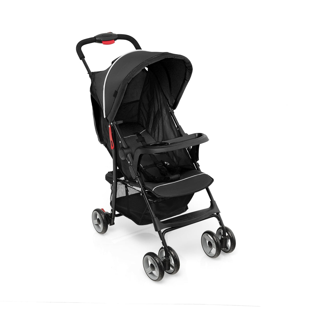 Toddler Travel Stroller for Airplane with Canopy and Adjustable Backrest-Black GBruno Store