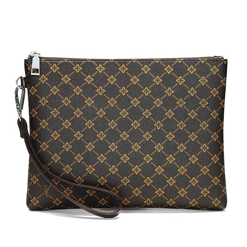 Men's Clutch Clutch Envelope Package Casual Gingham Check