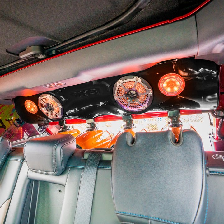 Bronco 6th Gen 4 Door Rear Mount Sound Bar System Complete Package. DS18