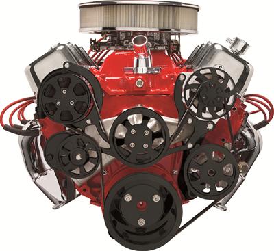 Billet Specialties Tru Trac Serpentine Systems with A/C - BLK14220 Vinyasa Automotive