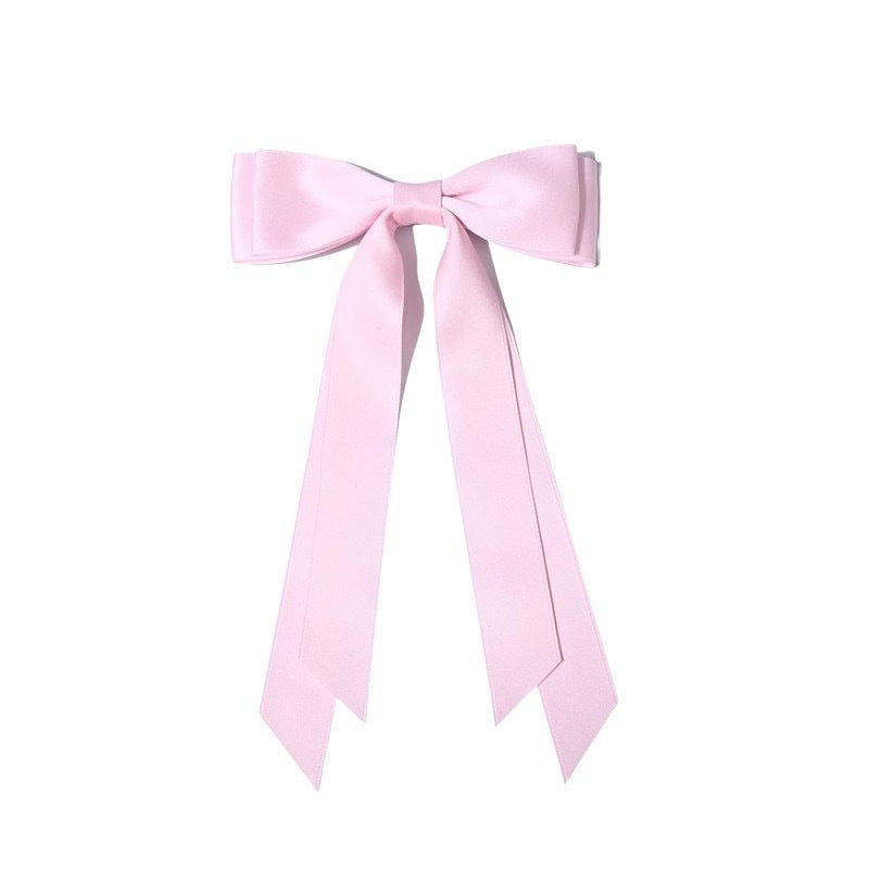 Sweet Double Ribbon Hairpin - Long Bow Clip