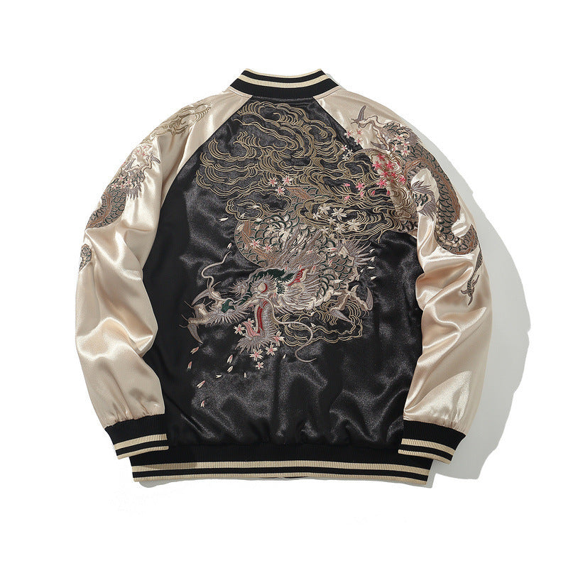 Embroidered Men's Four Sacred Beasts Dragon