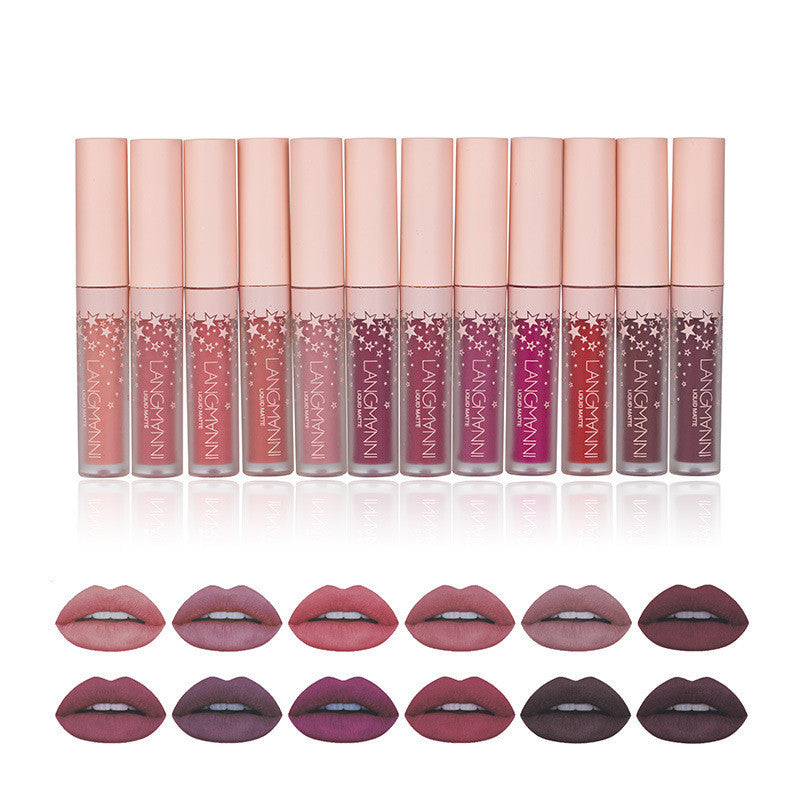 Matte Lip Gloss Set Non-Stick to Cup, Non-Fading