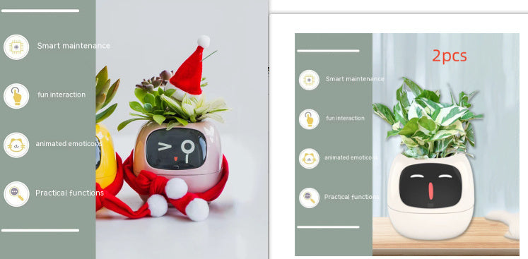 Smart AI Planter with Expressions and Sensors