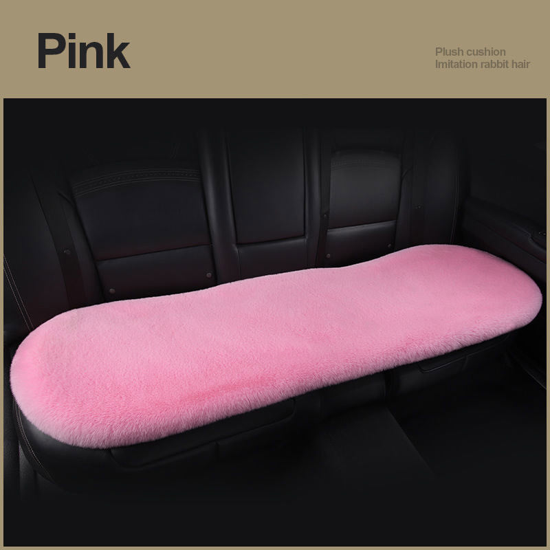 Car Seat Winter Plush Single Seat Square Cushion