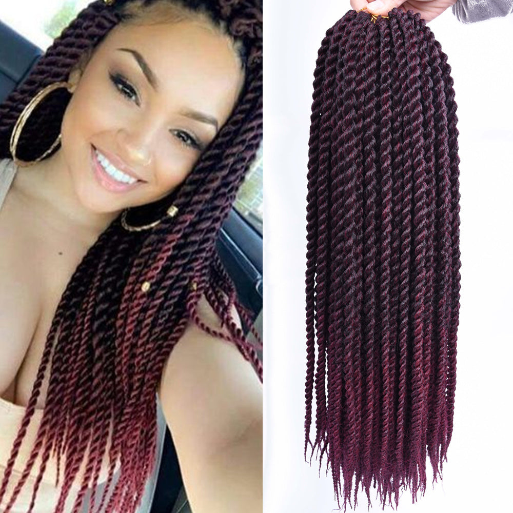 Synthetic Senegalese Twist Crochet Braids