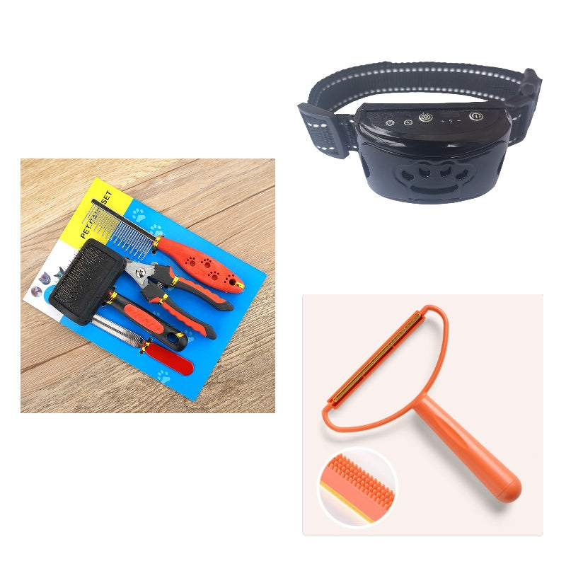 Dog Training Collar Waterproof Electric Pet Remote Control Rechargeable Dogs Trainer Bark Arrester With Shock Vibration Sound My Store