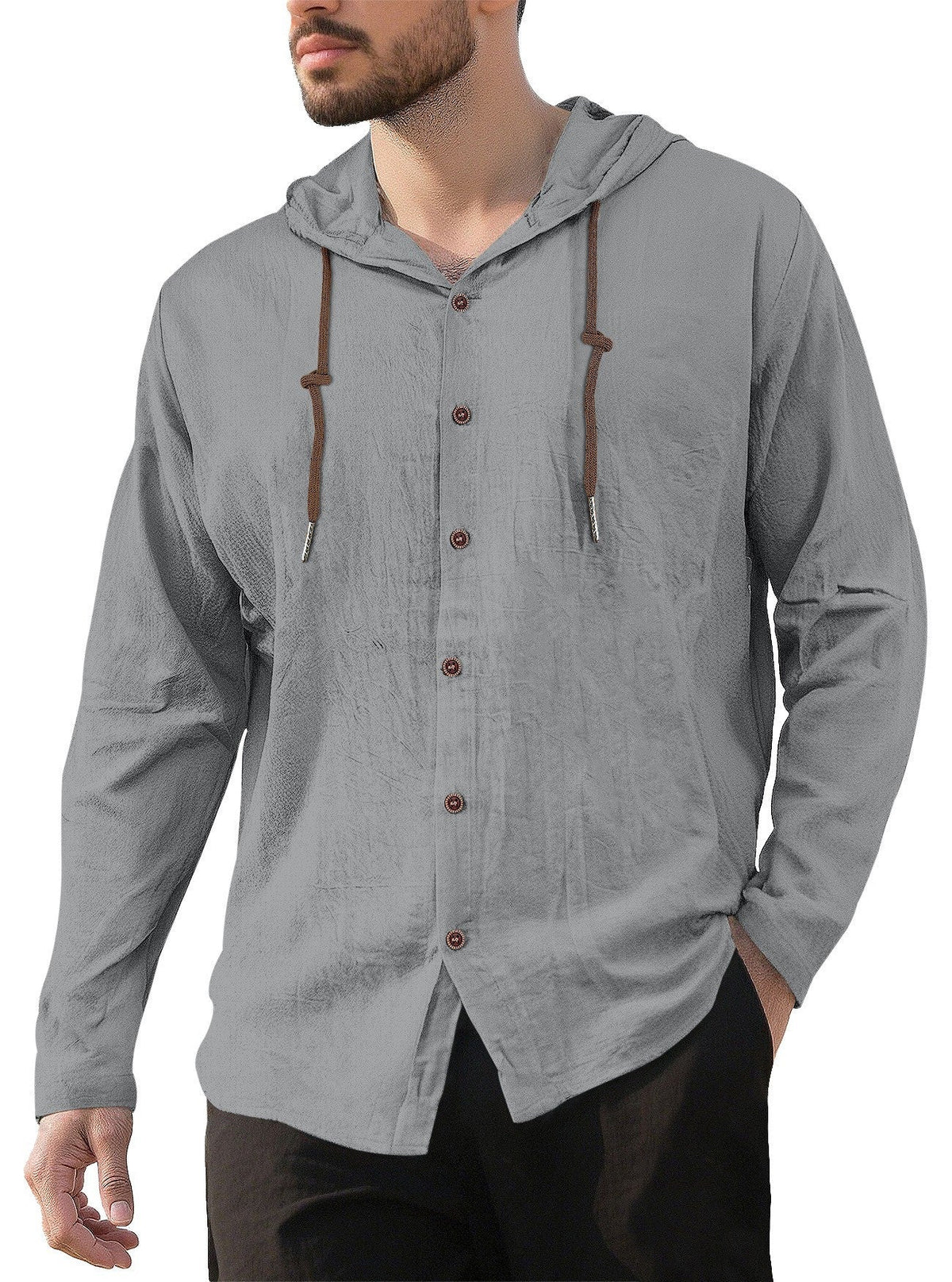 Casual Relaxed-fit Breathable Quick-drying Long-sleeve Shirt