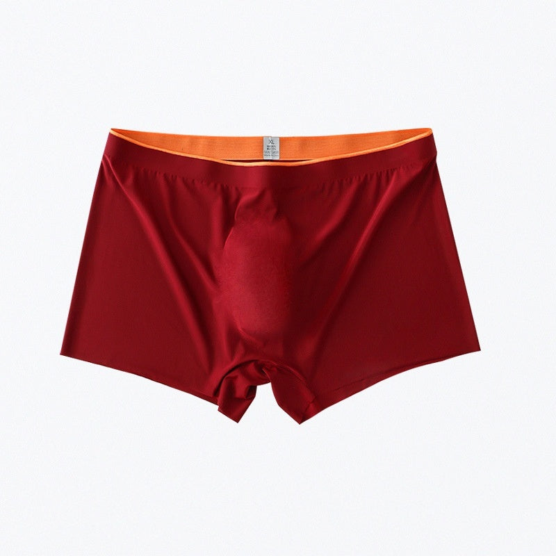 Men's Ice Silk Seamless Boxers
