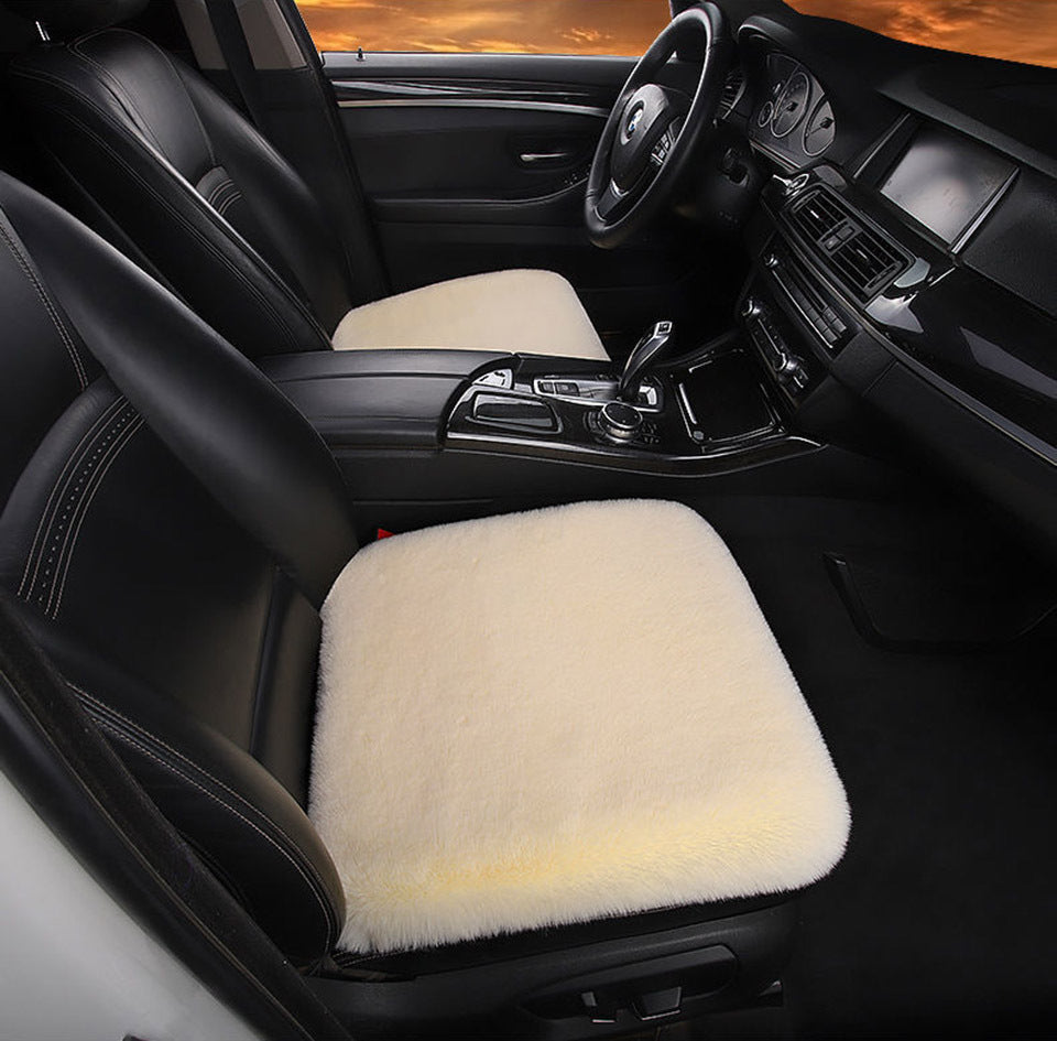 Car Seat Winter Plush Single Seat Square Cushion