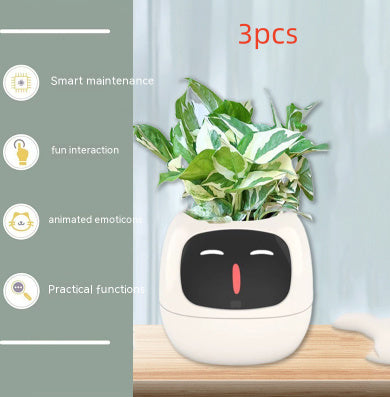 Smart AI Planter with Expressions and Sensors