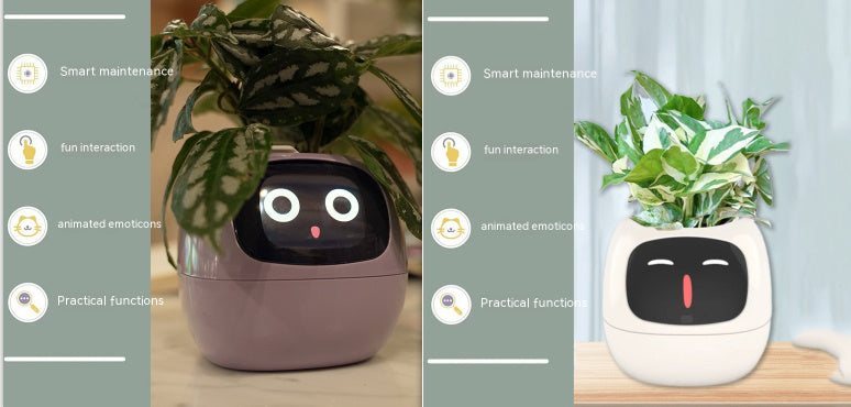 Smart AI Planter with Expressions and Sensors