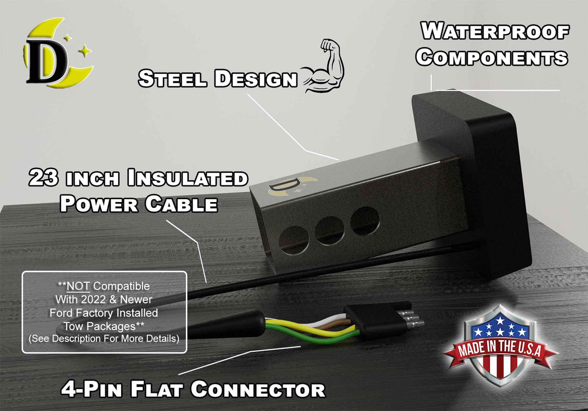 Boxer Silhouette LED Hitch Cover - Brake Light