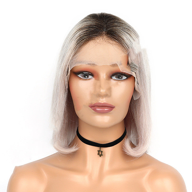Hand-Woven Lace Human Hair Wig