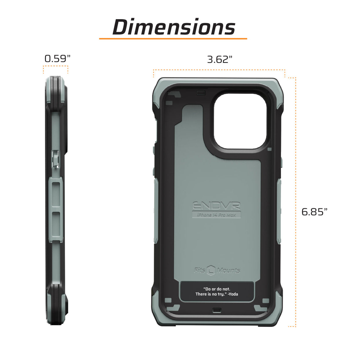 Juggernaut Case iPhone 14 Pro Max ENDVR Phone Case - Made in USA