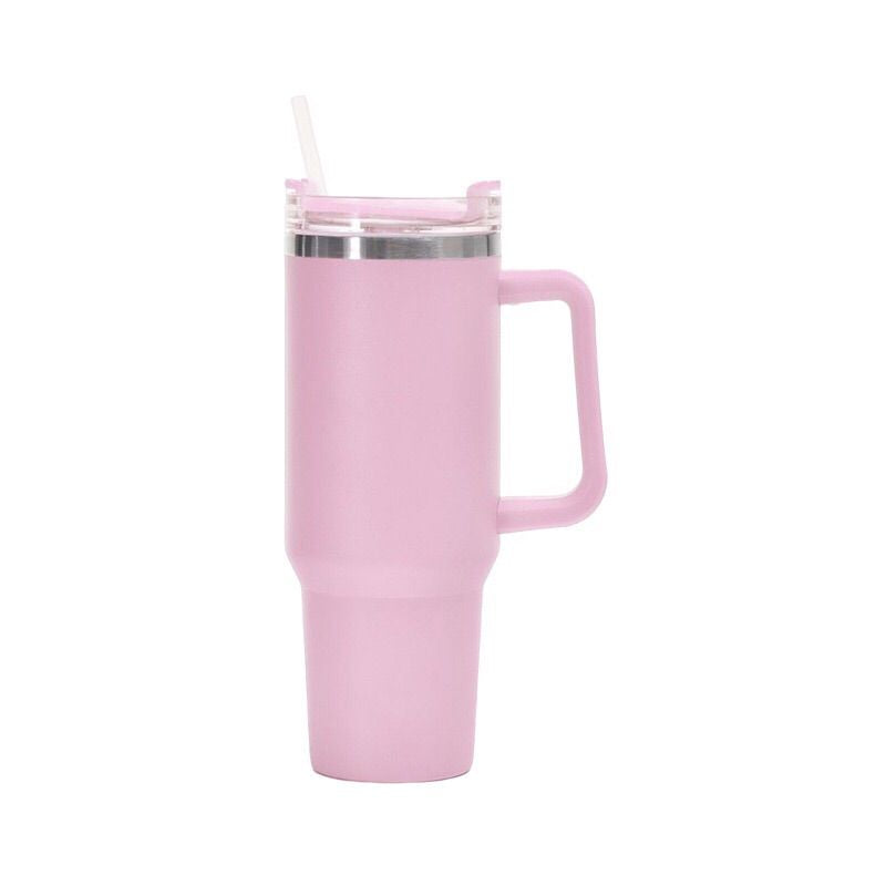 1200ml Stainless Steel Mug Coffee Cup Thermal Travel Car Auto Mugs T hermos 40 Oz Tumbler with Handle Straw Cup Drinkware New In