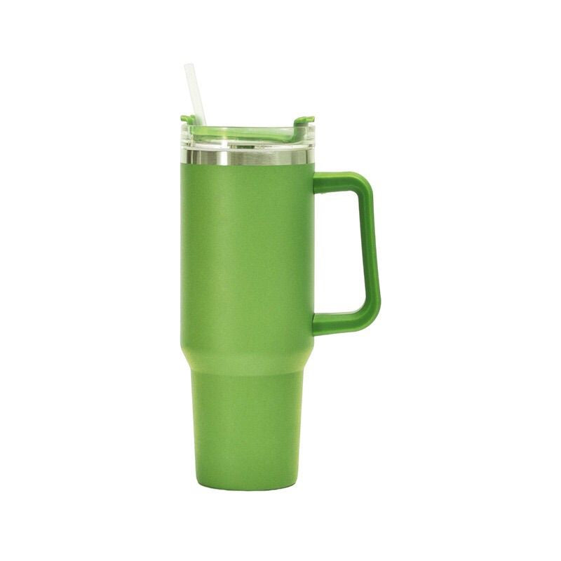 1200ml Stainless Steel Mug Coffee Cup Thermal Travel Car Auto Mugs T hermos 40 Oz Tumbler with Handle Straw Cup Drinkware New In