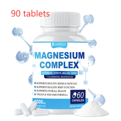 Magnesium Complex Supplement With Glycinate Citrate, Malate Oxide, Supports Bone, Muscle Digestive Health, Vegan Non-GMO, 60 Capsules My Store
