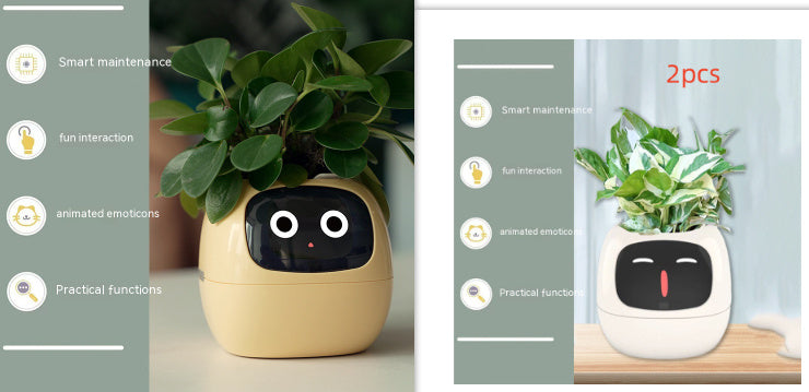 Smart AI Planter with Expressions and Sensors