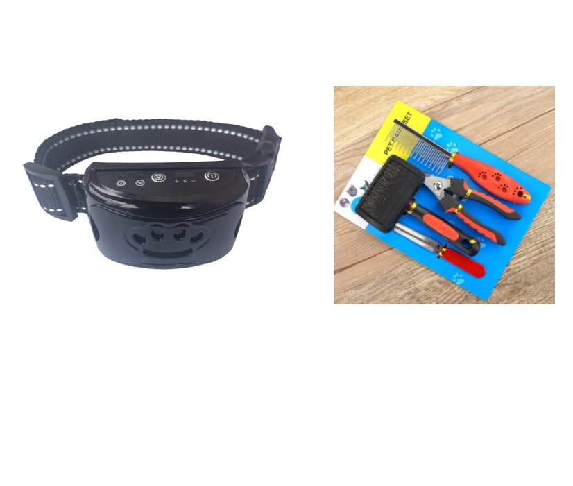 Dog Training Collar Waterproof Electric Pet Remote Control Rechargeable Dogs Trainer Bark Arrester With Shock Vibration Sound My Store