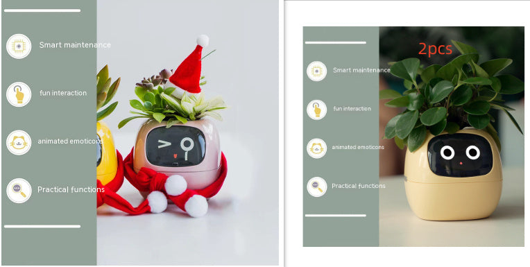 Smart AI Planter with Expressions and Sensors