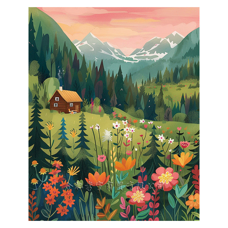 Diamond Beautiful Landscape DIY Handmade Living Room Entrance Decorative Painting My Store
