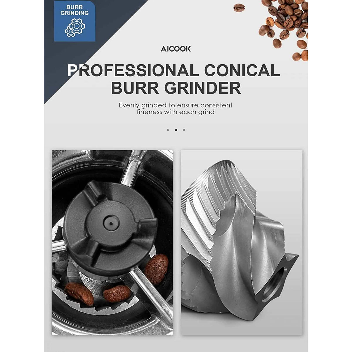Electric Conical Burr Coffee Grinder