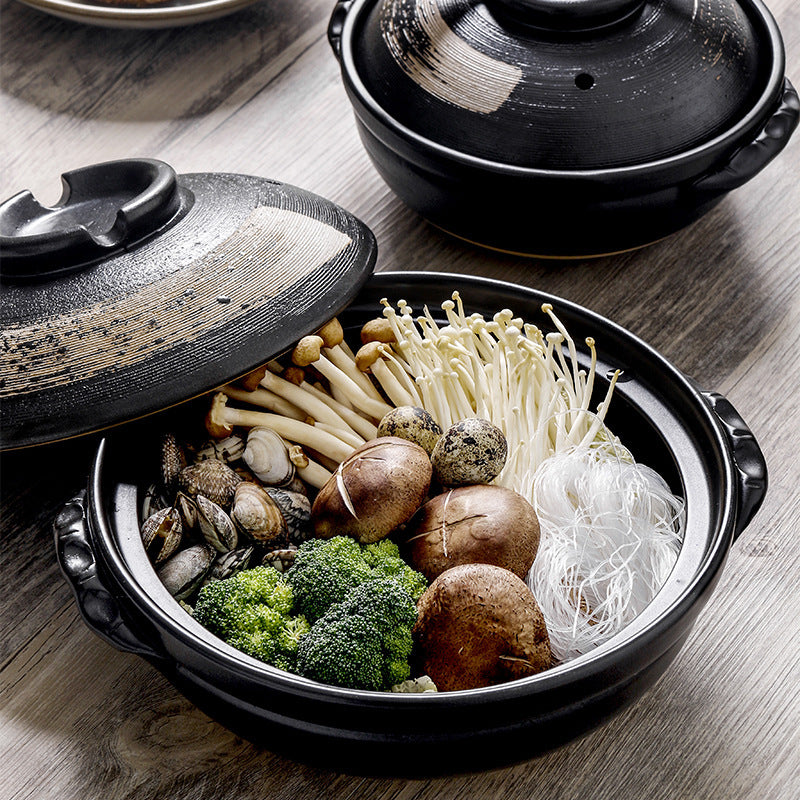 Ceramic Stew Pot Soup Rice Casserole Gas Clay Pot