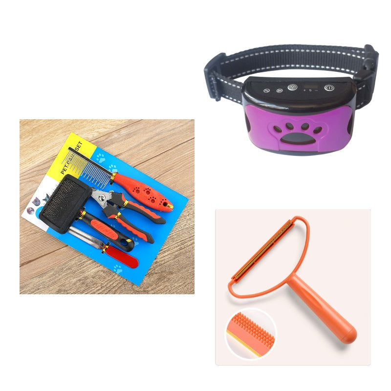 Dog Training Collar Waterproof Electric Pet Remote Control Rechargeable Dogs Trainer Bark Arrester With Shock Vibration Sound My Store