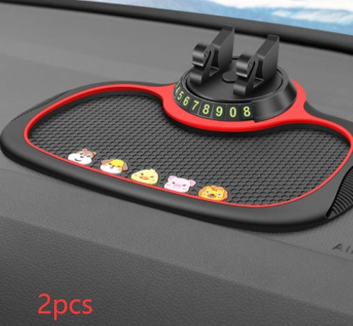 Non-Slip Car Phone Pad with Parking Number Card