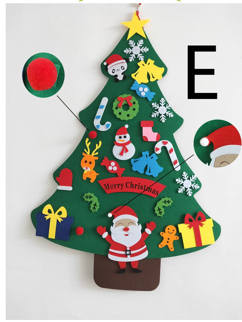 DIY Felt 3D Christmas Tree Decor