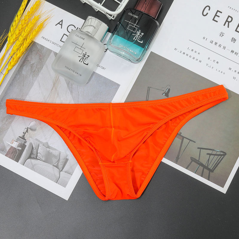 New Transparent Men's Ice Silk T-shaped Briefs