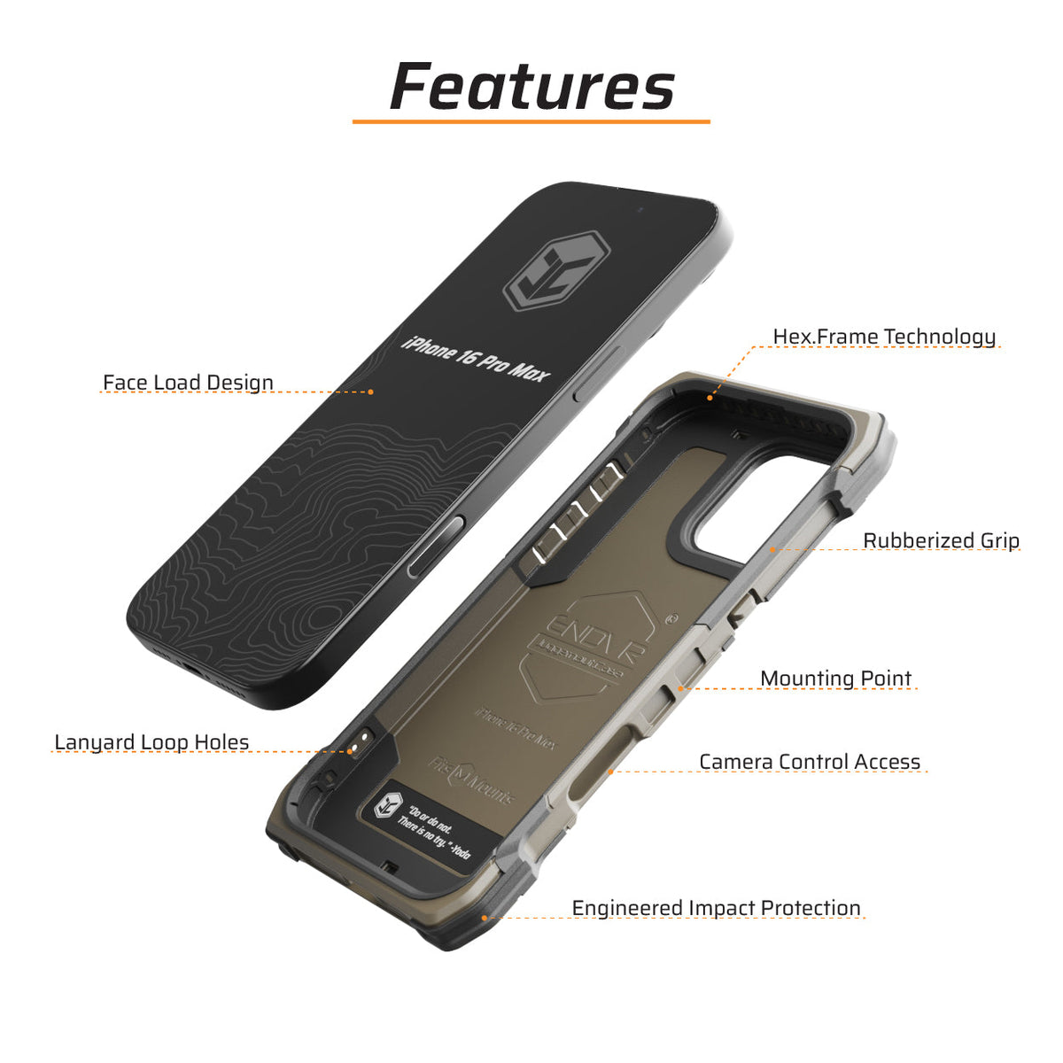 iPhone 16 Pro Max ENDVR Phone Case - Made in USA