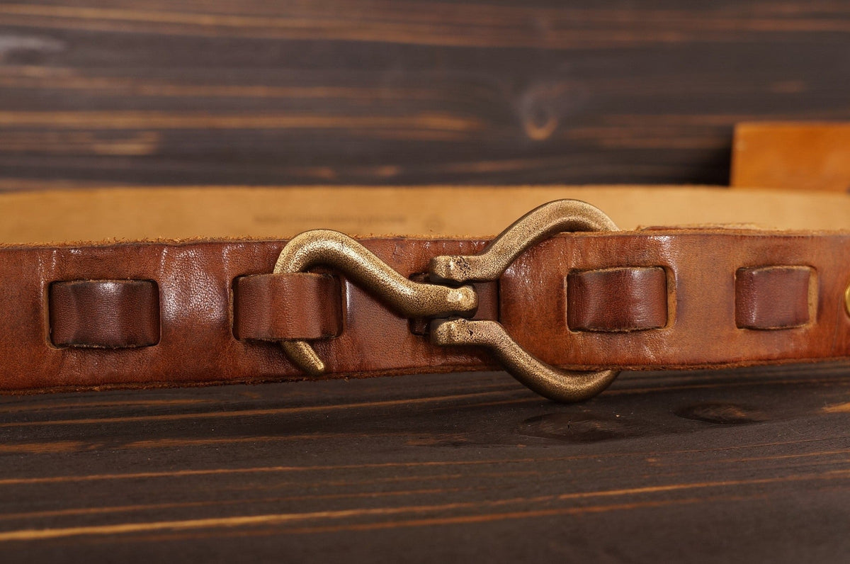 Men's Hemp Copper Buckle Woven Belt