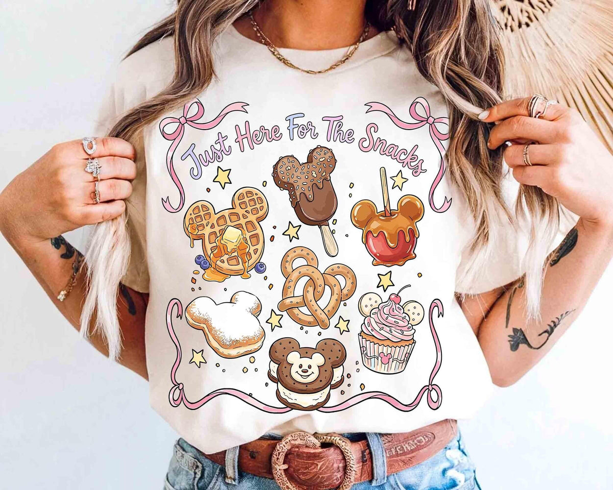Cute Mickey Mouse Treats Coquette Bow — Bella+Canvas Tee
